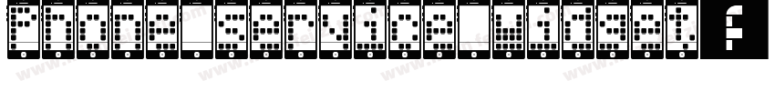 Phone service widget字体转换